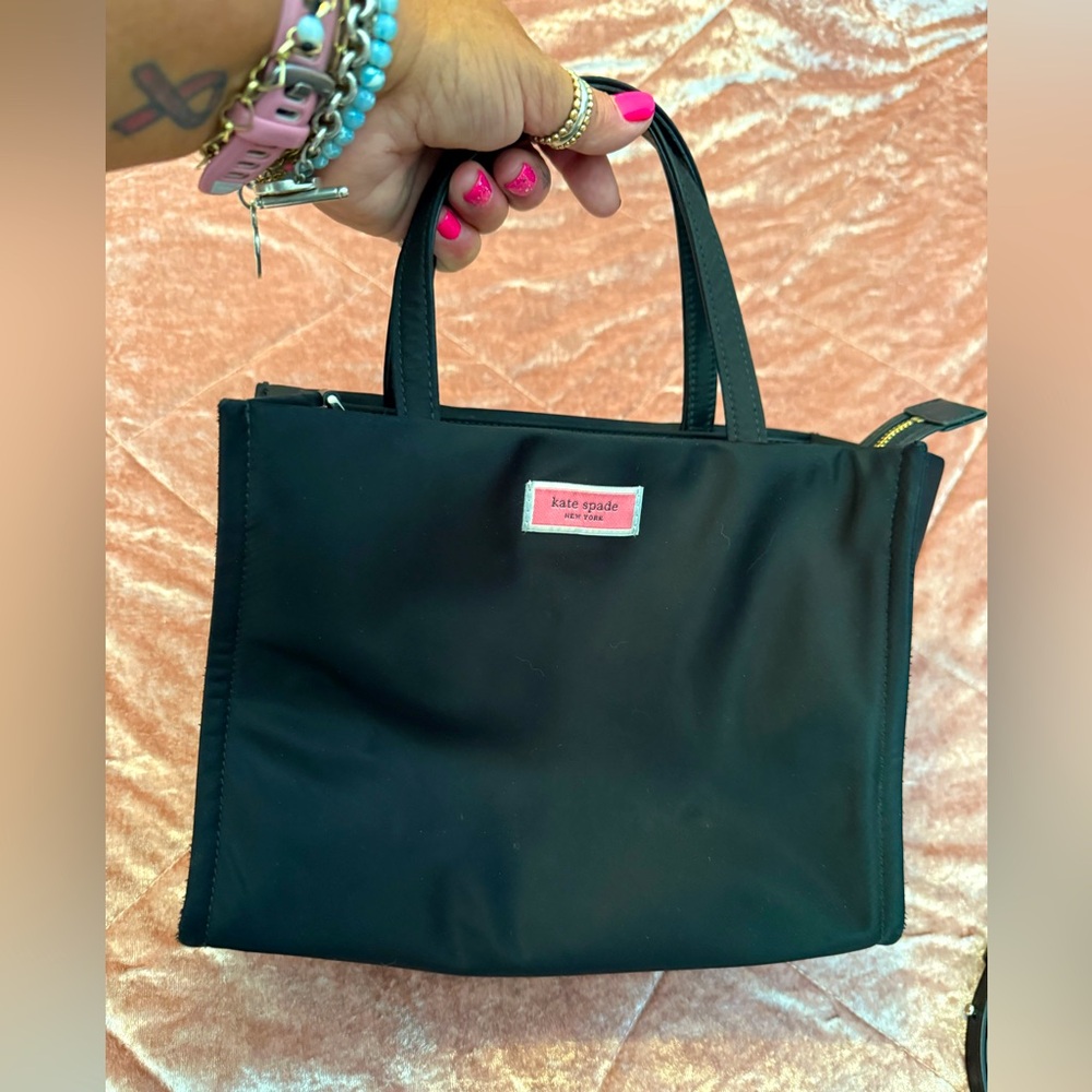Kate spade black Sam nylon tote